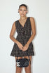 BOOT PATTERN MINI DRESS